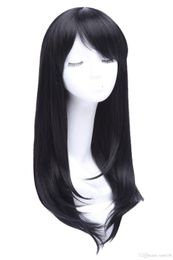 Takarada Rikka Asagiri Aya Kaede Kagura Cosplay Wig Black Straight Long Hair