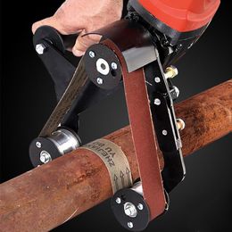 belt sander for angle grinder Canada - Bearing Adapter Sanding Aluminum Alloy Angle Grinder Pipe Tube Bracket Accessories Tool Polishing Support Belt Sander Attachment