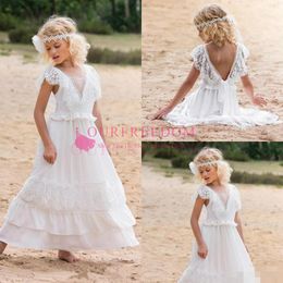 girls white bohemian dress
