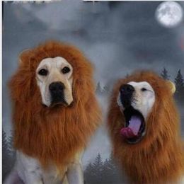 fancy ornament UK - Party Pet Toy Halloween Hair Ornaments Pet Costume Cat Halloween Clothes Fancy Dress Up Lion Mane Wig for Large Dogs