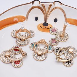 360 Degree Metal Finger Ring Diamond Bling Rhinestone Mobile Phone Smartphone Holder For iphone x 8 samsung huawei HTC lg