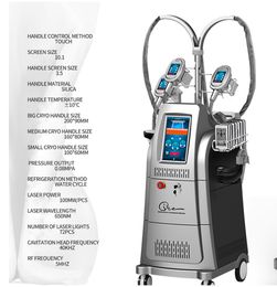 fat reduce 7 in 1 fat 4 cryo handle fat freezing cool cryolipolysis machine Vacuum slimming Lipo laser ultrasonic RF Beauty Machine