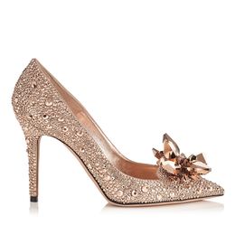 rose gold bridal shoes uk
