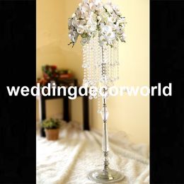 lattest Wedding Gold or sliver Centerpiece Artificial Flower Arrangements Stand Tall Flower Holder Decoration Centerpiece Vases decor239