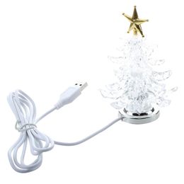 HOT NEW USB Powered Miniature Christmas Tree With Multicolor LEDs