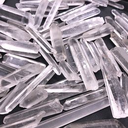 Clear Natural Crystal Quartz Cluster DIY Crystal Point Terminated Wand Specimen Pendant Healing Crystal Minerals Stones