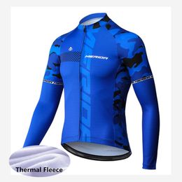 2019 MERIDA team Cycling Winter Thermal Fleece jersey Maillot Custom Tops Wear Kit Clothing Bicicleta Ropa Uniforme U11111