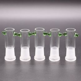 Green Handle Glass Bowls For Bongs Hookahs 14mm 18mm Male Joint adpter