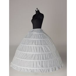6 Hoops Petticoat for Ball Gown Wedding Dresses Non-woven Fabric Adjustable Waist Crinoline Puffy Dress Bridal Underskirt AL2162261V