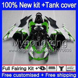 +Tank For KAWASAKI ZX-250R EX-250 ZX250R 08 09 10 11 12 201MY.4 Green black EX250 ZX 250R EX 250 EX250R 2008 2009 2010 2011 2012 Fairings