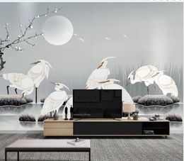 beautiful scenery wallpapers New chinese style plum blossom beautiful flower and bird background wall decoration painting