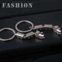 Train Model Keychain Men Women Key Chain Party Gift jewelry Small Car Bag Charm Accessories key Ring