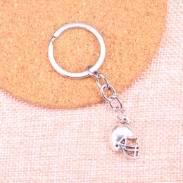 New Keychain 20*15mm soccor football helmet Pendants DIY Men Car Key Chain Ring Holder Keyring Souvenir Jewelry Gift