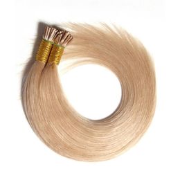 Keratin Stick Human Hair Extensions 400strands 0.5g/s 18" 20" 22" 24" Indian Remy I Tip in Hair Extension