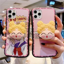 Cartoon mobile phone shell suitable for mate30 mobile phone shell bracket 11 varnished relief V30 protective sleeve