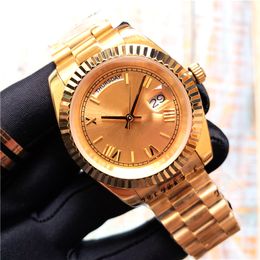 mens watches automatic movement day stainless steel president strap date luxury watches sapphire glass designer waterproo253k