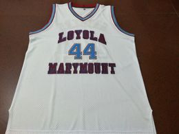Custom Men Youth women Rare #44 Hank Gathers Loyola Marymount College Basketball Jersey Size S-4XL or custom any name or number jersey