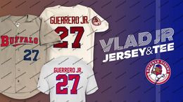 Buffalo Bisons 27 Vladimir Guerrero Jr. Jersey All Stitched Embroidery  Logos Vladimir Guerrero Jr. Baseball Jerseys S XXXL From Projerseysword,  $19.98