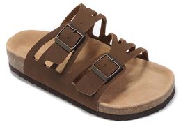 Famosi sandali in vera pelle da uomo pantofole piatte scarpe da donna doppia fibbia famosa marca Summer Beach di alta qualità con scatola originale