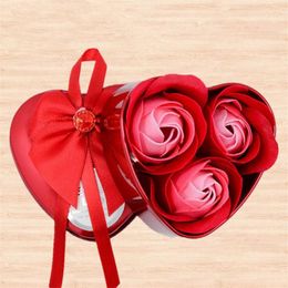 3pcs 6pcs 9pcs Rose Soap Flower Artificial Roses in Gift Box Creative Rose Bouquet for Anniversary Birthday Wedding