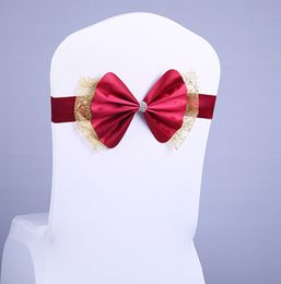 Knot Chair Sashes Chair Bow Knot Cloth for Home Wedding Decoration Multi-color