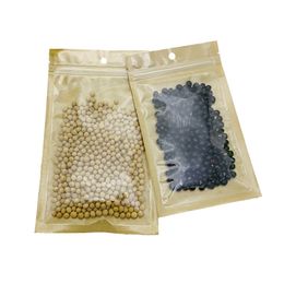 Zip lock Kraft Paper Bag Front Clear Plastic Window Storage Bag Dried Food Fruit Tea Packing Pouches