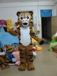 Professional custom Brown Tiger Mascot Costume Character King of the forest tiger Mascot Clothes Christmas Halloween Party Fancy Dress