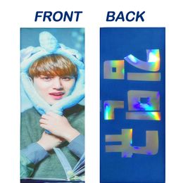 Customised Double Sided Suede Laser Magic Reflection Singer Movie Star Trump Match Cheering Kpop Slogan Towel Banner