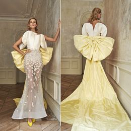 Neue Meerjungfrau-Abschlussballkleider, einzigartiges Design, Illusion, 3D-Blumenapplikationen, Abendkleid, Party, roter Teppich, formelle Kleidung, Ogstuff Robes de Soir￩e