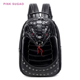 Pinksugao designer backpack men backpacks Middle School Student Cool School Bag Amazon Hot Sale 3D Stereo Animal Backpack