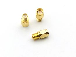 100PCS SMA male plug to SMA female jack RF coax adapter convertor connector