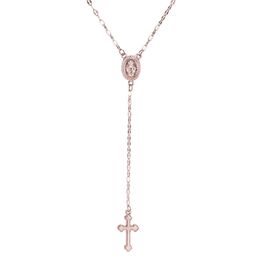 Boho Cross Y Pendant Necklace Women Charm Religion Rosary Necklaces Classic Jewelry for Girl 3 Colors Accessories Gift