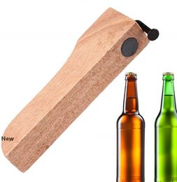 Beer Bottle Opener with Wooden Handle Nail Household Bottle Opener Lid Remover Kitchen Bar Tool Nail Wine Beer Bottle Opener KKA7734