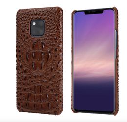 Mate 20Pro Case Hard Back Cover for Huawei Mate 20 Pro Coque Luxury Crocodile Head Leather Mate20 Pro Protective Phone Cases