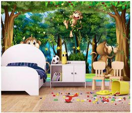 3D photo wallpaper custom 3d wall murals wallpaper Fantasy Forest Animal Park Forest Kingdom Children's Room Mural papel de parede