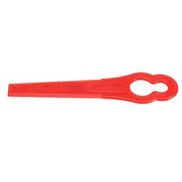 100Pcs Red Plastic Blades For Grass Trimmer Strimmer LawnmowerPlease allow 1-5mm error due to manual measurement.