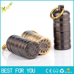 Outdoor Mini Gas Cigarette Torch Lighters Key Chain Capsule Gasoline Lighter Inflated Keychain Petrol Lighter Smoking Tools