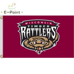 MiLB Wisconsin Timber Rattlers Flag 3*5ft (90cm*150cm) Polyester Banner decoration flying home & garden Festive gifts