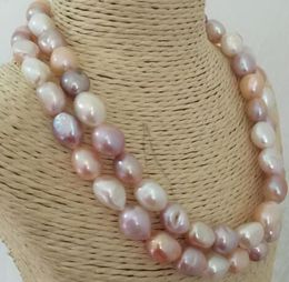 Baroque Classic 12-13mm South Sea Multicolor Pearl Necklace 18 "19"