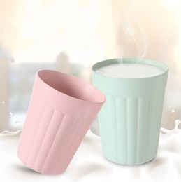 Babycare Cup Green Bamboo Water Cups Fiber Milk Cup Mugs Fast Cleaner Mug for Children Kids