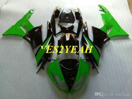 Injection Fairing body kit for KAWASAKI Ninja ZX6R 09 10 12 ZX 6R 636 2009 2010 2012 Green black Fairings bodywork KA11