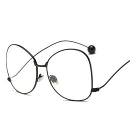 Wholesale-Round Eyeglass Frames Halloween Cosplay Black Gold Silver Plain Mirror Fashion retro sunglasses frames women men Eyeglass Frames