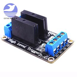 10PCS 5V 2 Channel SSR low Level Solid State Relay Module 240V 2A freeshipping