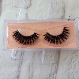 Top Selling 5D Faux Mink Eyelashes 100% Handmade Mink Hair Full Strip Lashes Natural Thick Cross False Eyelashes