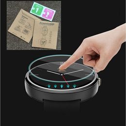 Tempered glass 2.5D 9.0H Universal Round watch D23 TO D46 MM Diameter 23MM TO 46MM 1000pcs/lot IN retail package