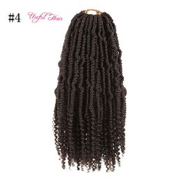 2021 new style Bomb Twist Crochet Hair easy install Extensions Spring high quality Twist Braiding Hair Synthetic Hair Braids With Curly Ends