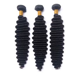 9A Brazilian Human Hair Wefts Straight Body Loose Wave Deep Kinky Curly Hair Wefts With Closure