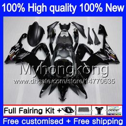 Body For KAWASAKI ZX 10 R ZX1000C ZX-10R 2008 2009 2010 Bodywork 217MY.22 ZX 10R 1000CC ZX1000 ZX10R 08 09 10 Full Fairing Factory black