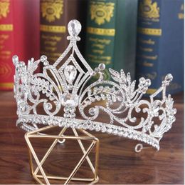 Headpieces Elegant Bridal Jewellery European Crystal Big Crowns Wedding Hair Accessories Wedding Bride Headpieces262v