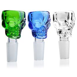 Glass Bowls Super Size Skull Glass Bong Bowl for glass smoking bongs very heavy Manufacturer male 14mm bowl